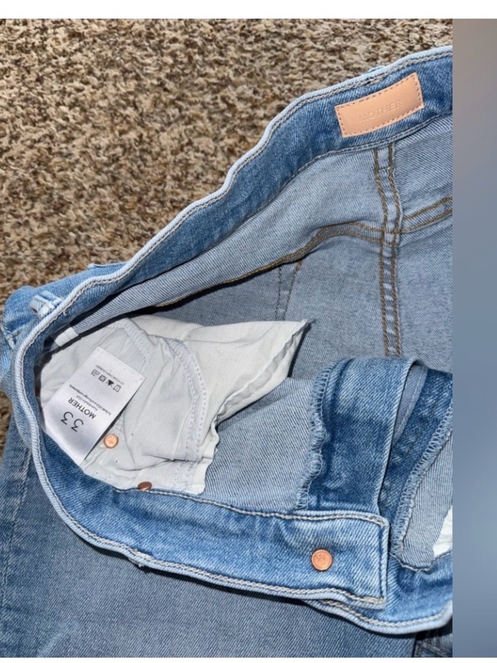 MOTHER "The Insider Crop Step Fray" limited edition jeans size 33 - Picture 6 of 7
